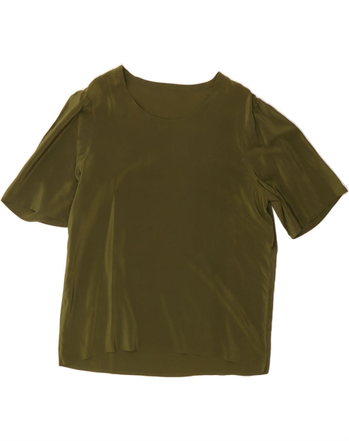 VINTAGE Womens See Through Blouse Top UK 16 Large Green Vintage Vintage and Second-Hand Vintage from Messina Hembry 
