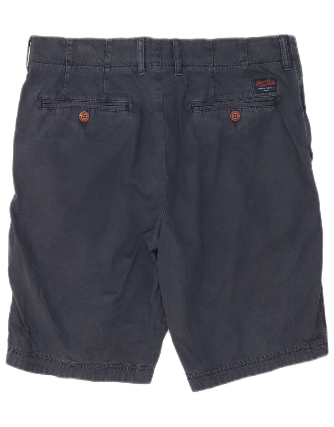 Pantaloncini chino da uomo Superdry W32 cotone blu navy medio