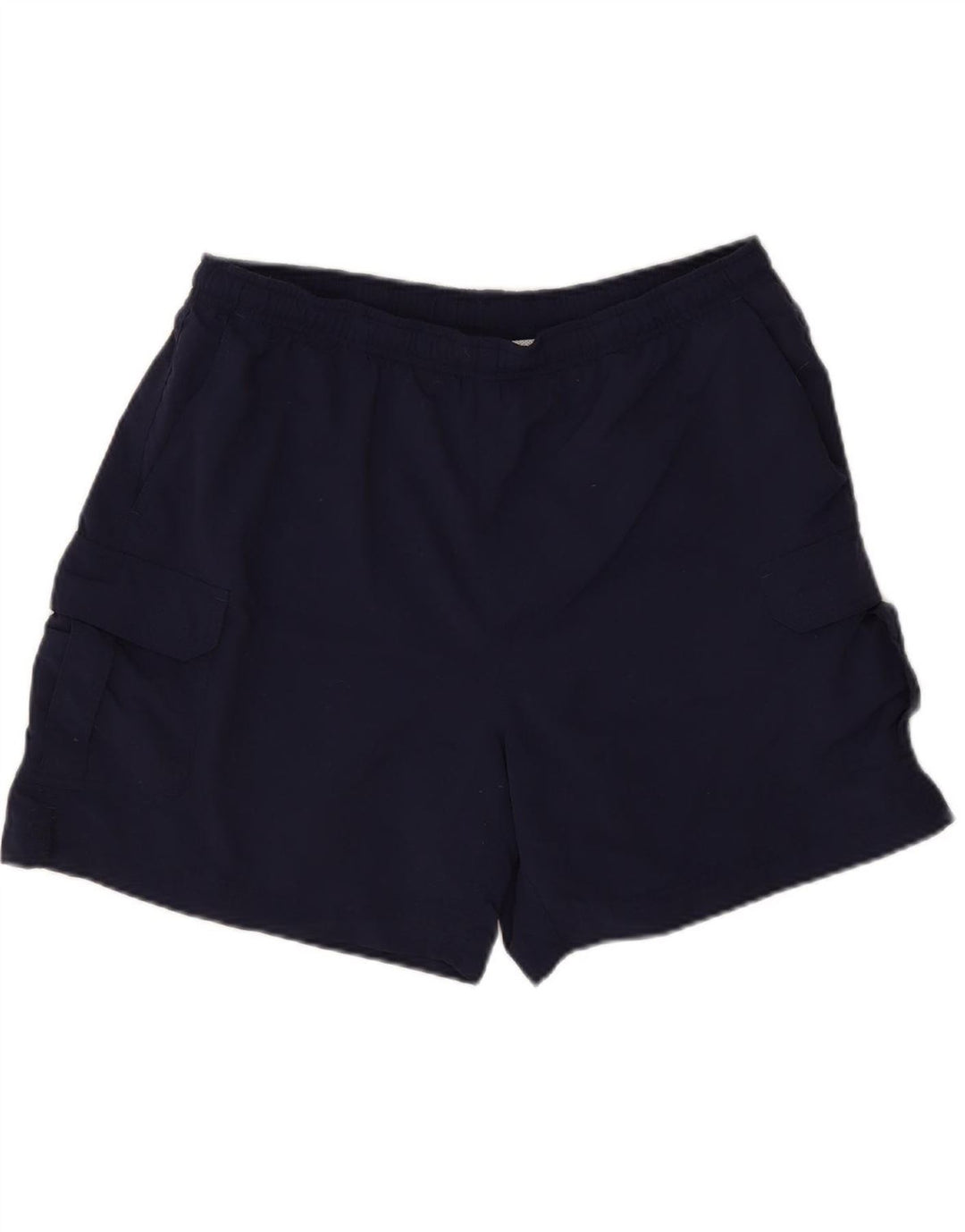L.L.BEAN Mens Sport Shorts Medium Navy Blue Nylon