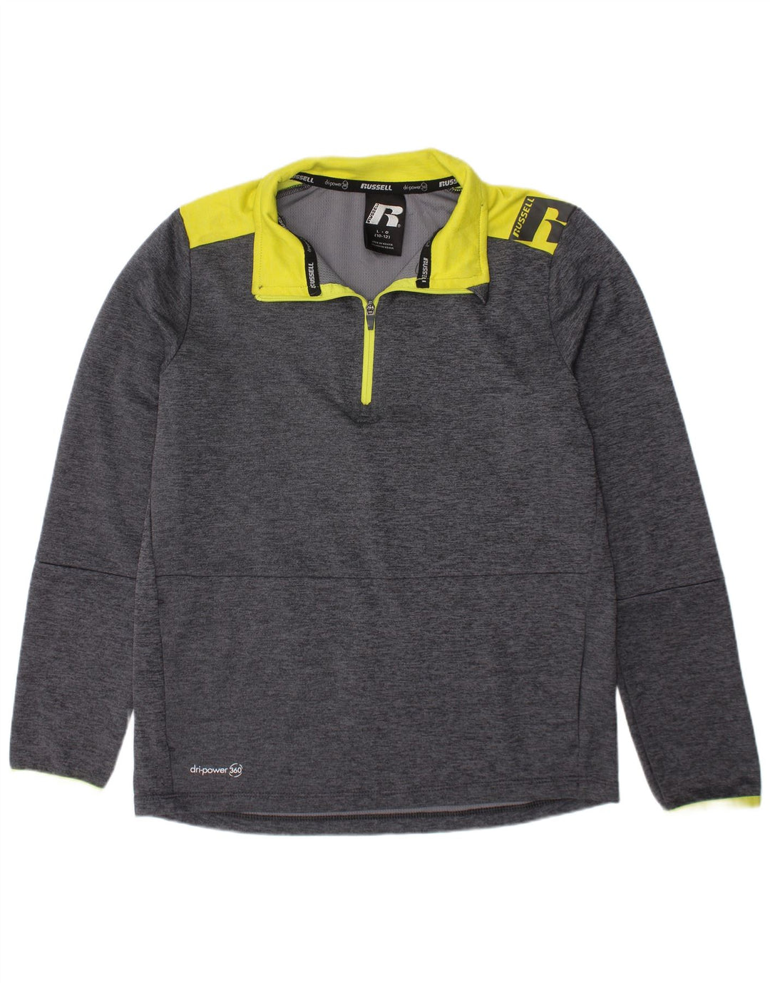 Top della tuta pullover da bambino RUSSELL ATHLETIC 10-11 anni grande grigio