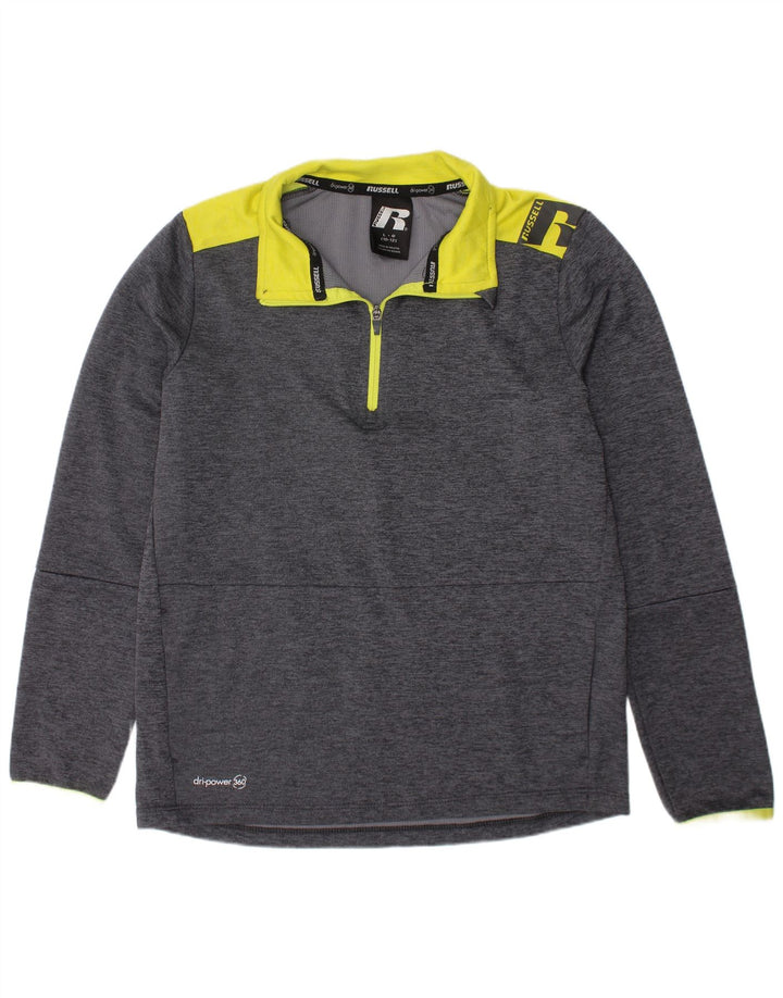 Top della tuta pullover da bambino RUSSELL ATHLETIC 10-11 anni grande grigio