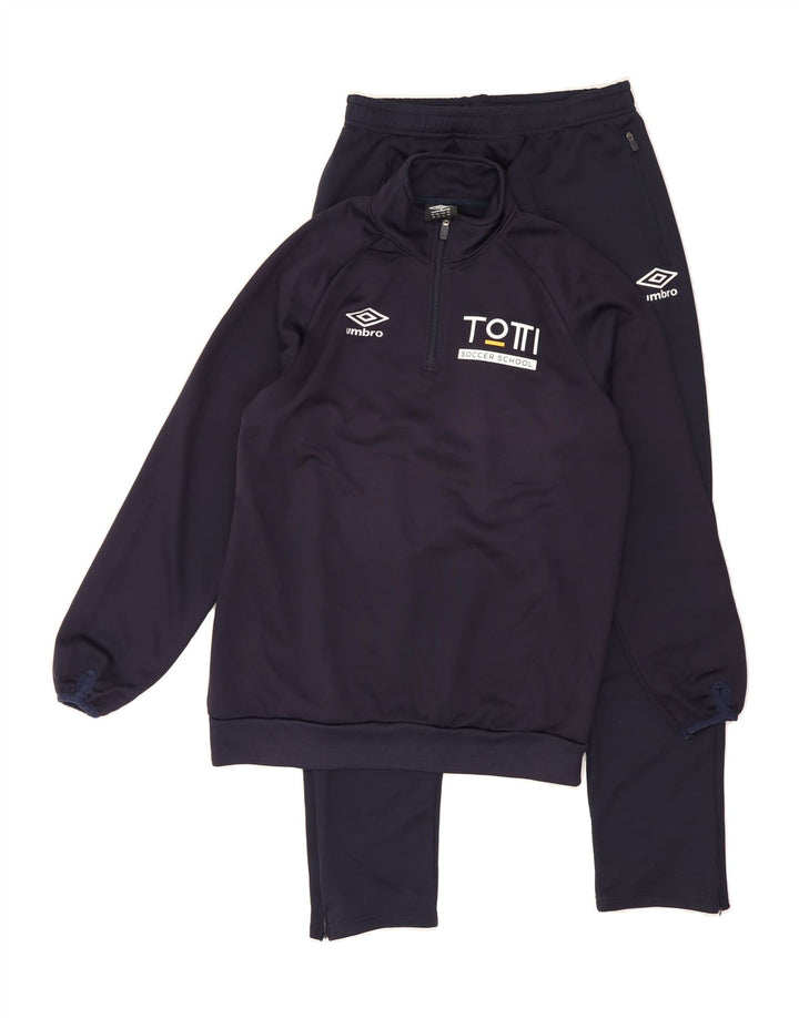 UMBRO Mens Graphic Full Tracksuit Medium  Navy Blue Polyester Vintage Umbro and Second-Hand Umbro from Messina Hembry 