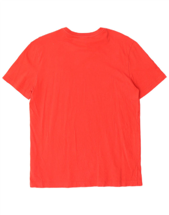 DIADORA T-shirt grafica da uomo Top Large in cotone color block rosso