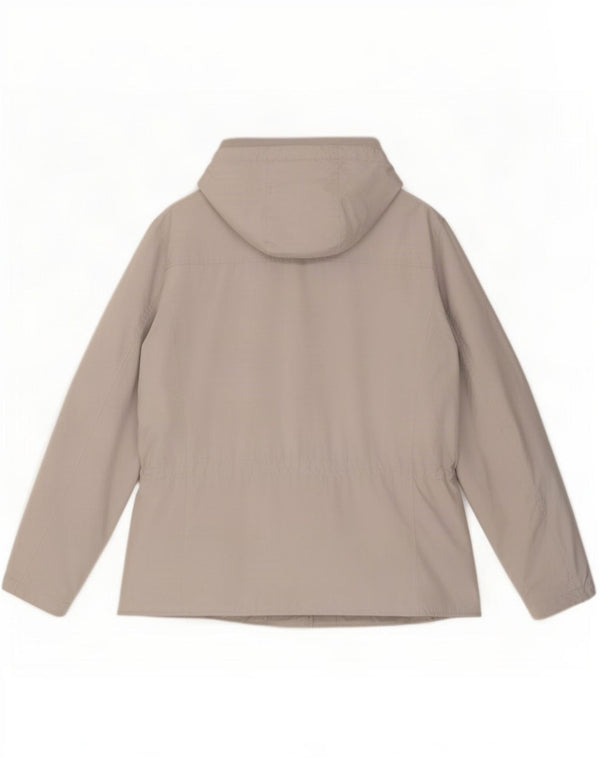 Geox Donna Respira Giacca Utility con cappuccio UK 18 XL Poliestere grigio