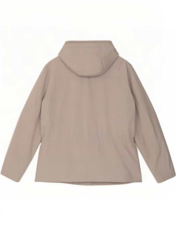 Geox Donna Respira Giacca Utility con cappuccio UK 18 XL Poliestere grigio