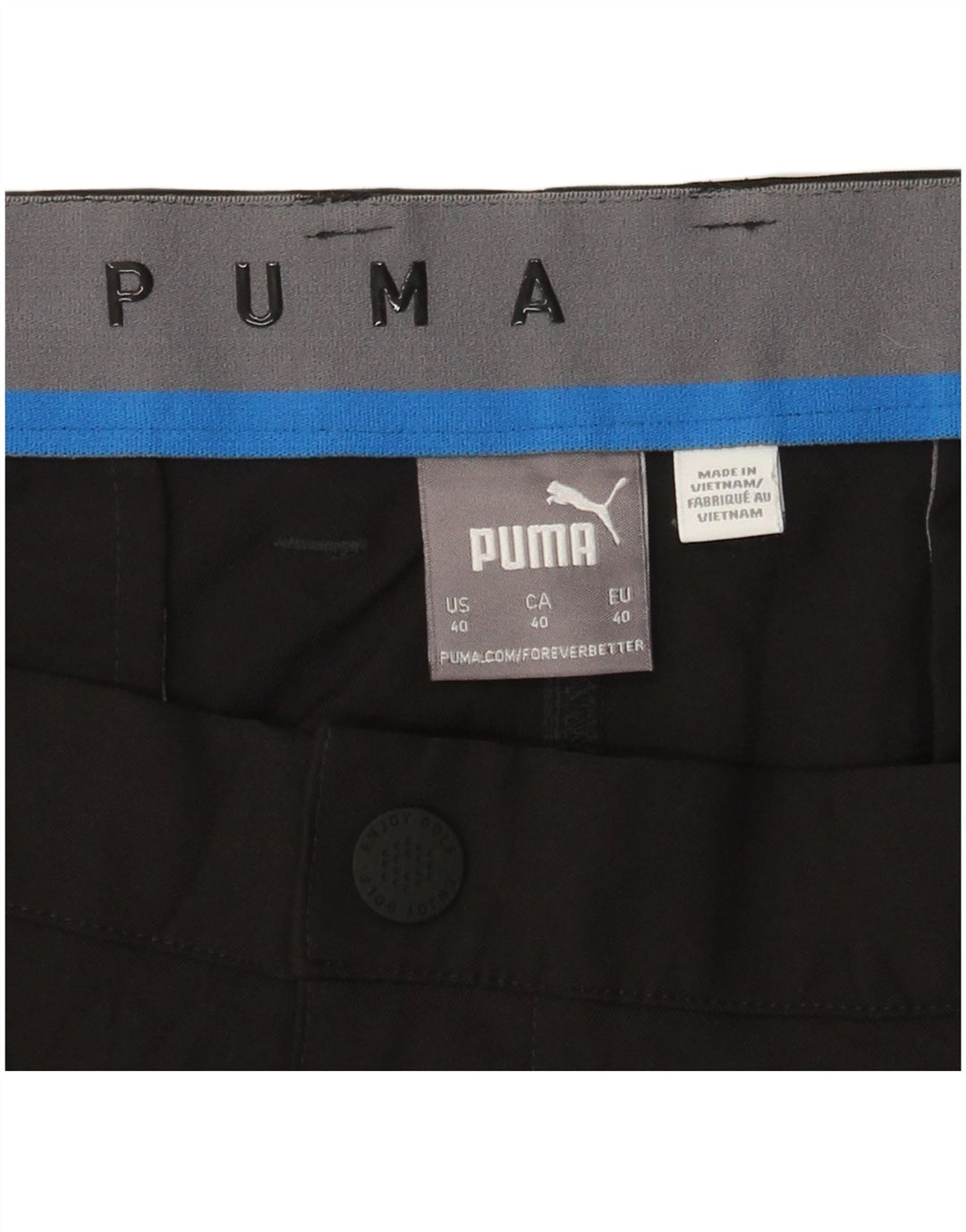 Pantaloncini chino da uomo PUMA W40 XL neri