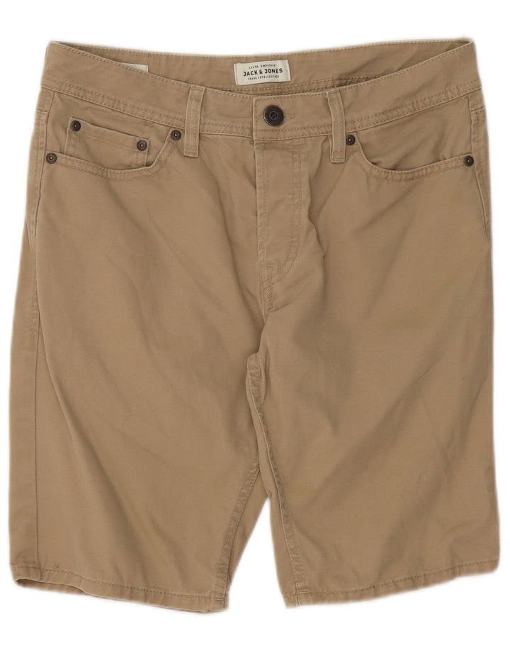 Pantaloncini casual da uomo Jack & Jones piccoli W29 in cotone beige