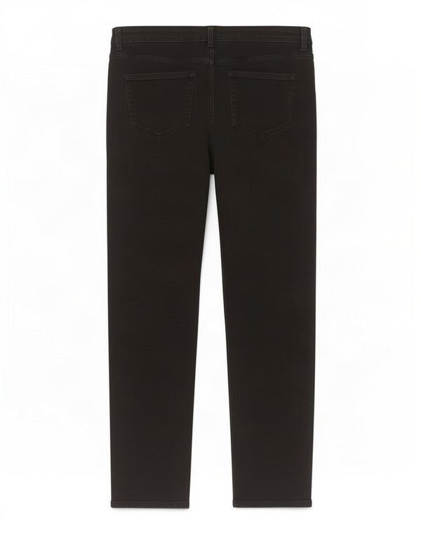 Jeans dritti da donna Marks & Spencer UK 18 XL W38 L30 Cotone nero