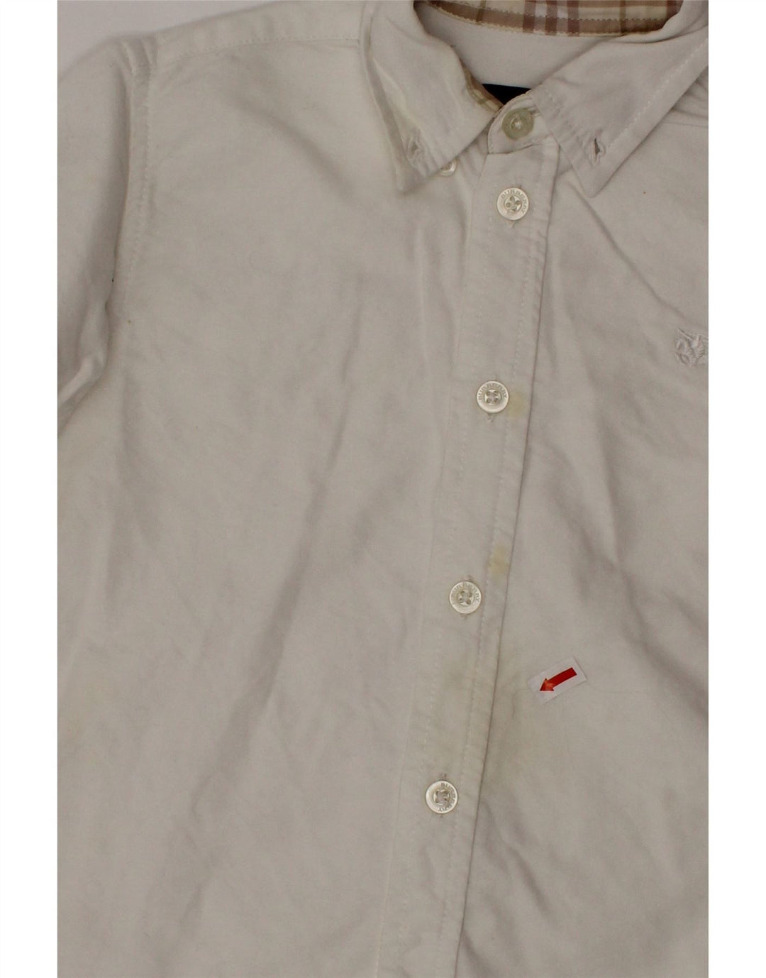 BURBERRY Camicia Bimbo Neonato 18-24 Mesi Cotone Bianco
