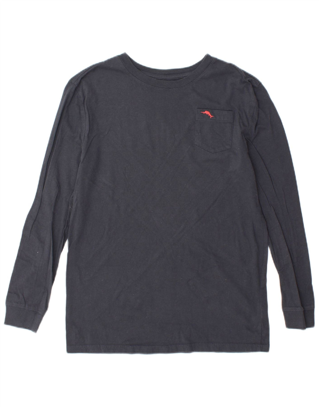 TOMMY BAHAMA Boys Top Long Sleeve 15-16 Years Navy Blue Cotton