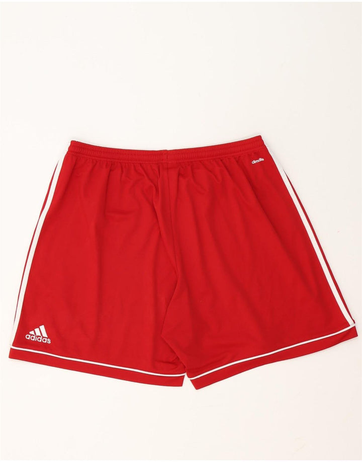 Pantaloncini sportivi Adidas Climalite da uomo 2XL poliestere rosso