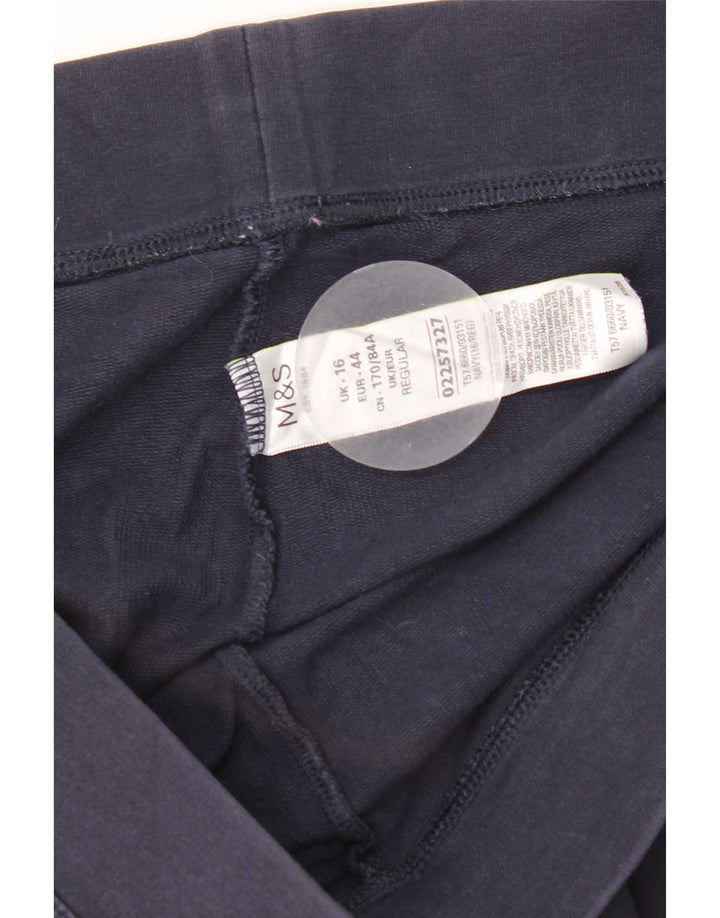 Leggings da donna Marks & Spencer UK 16 grande cotone blu navy
