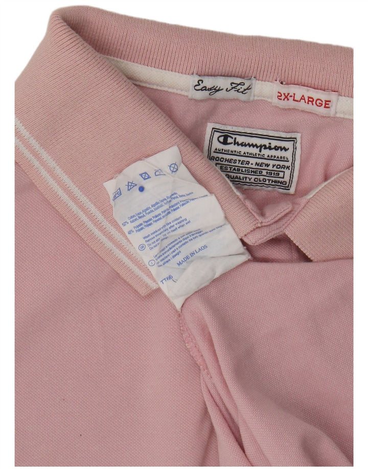 Polo da uomo Champion 2XL cotone rosa