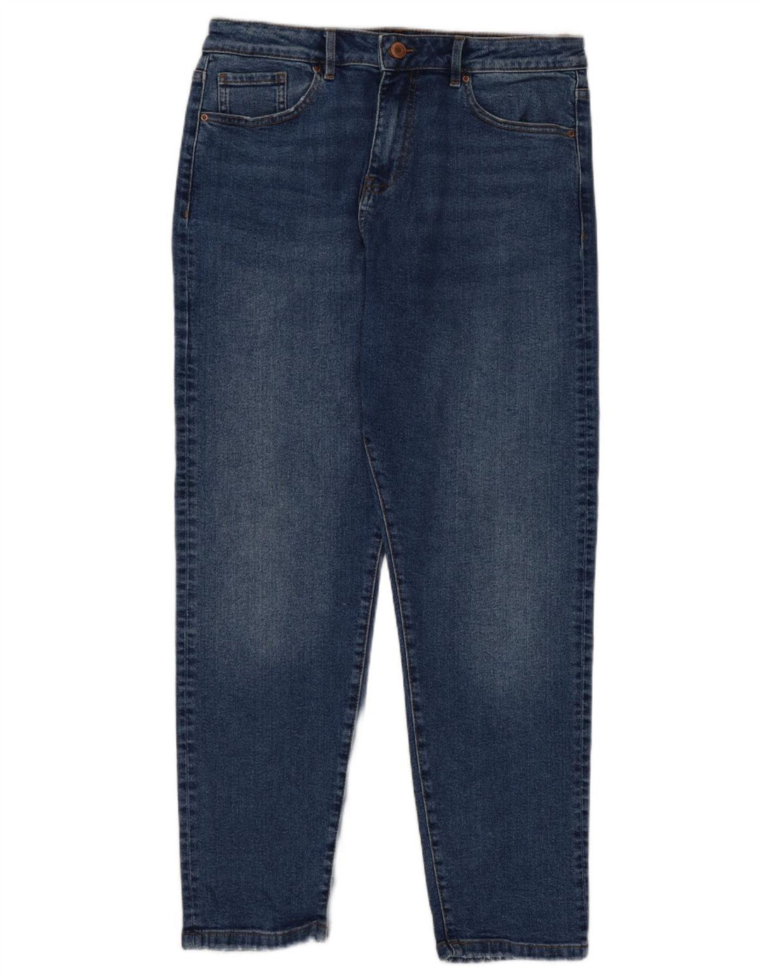 Jeans affusolati regolari mamma Marks & Spencer da donna UK 14 medio W30 L28 blu