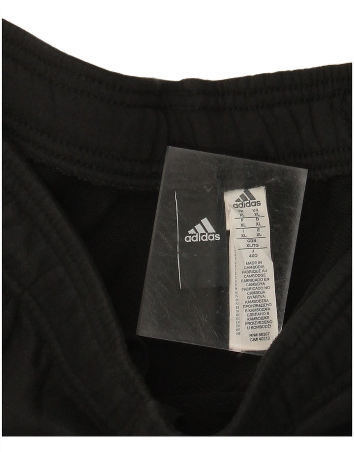 Pantaloni da tuta da uomo ADIDAS XL in cotone nero