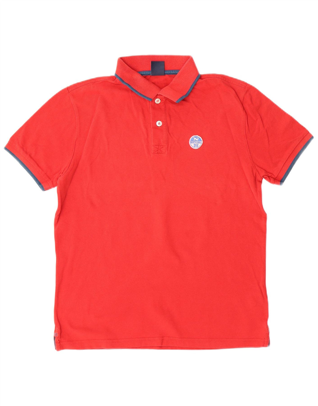 Polo da uomo NORTH SAILS XS in cotone rosso
