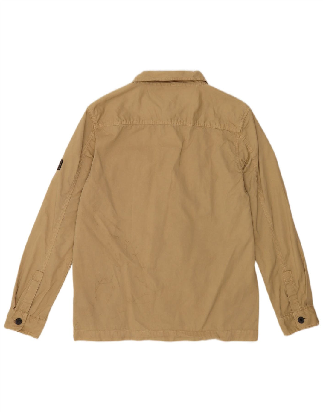 Camicia da uomo Barbour in cotone beige medio