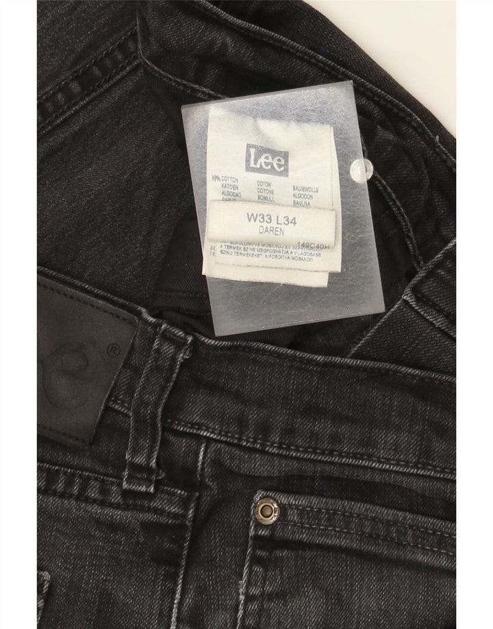 Jeans dritti da uomo Lee Daren W33 L29 cotone nero
