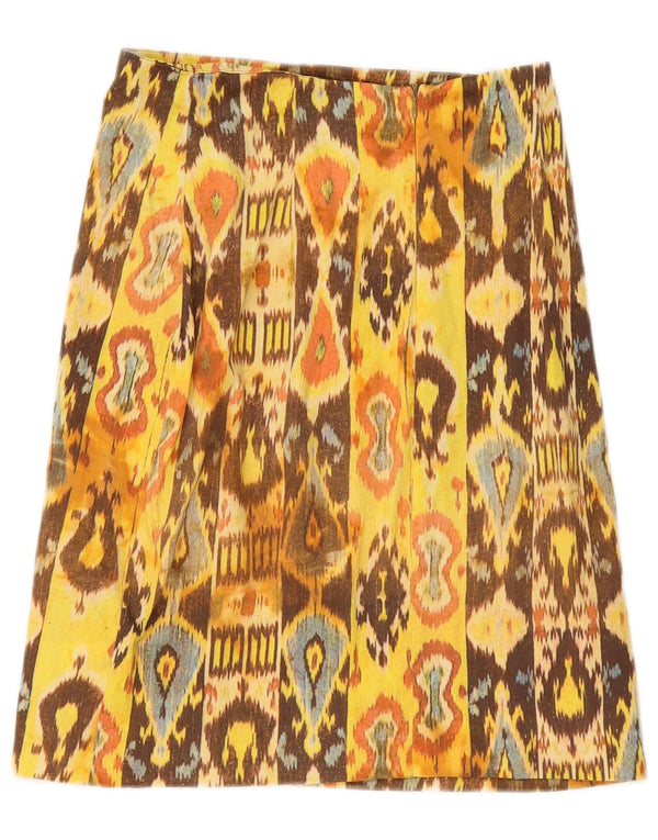Gonna a trapezio da donna Max & Co. W26 piccola gialla Ikat
