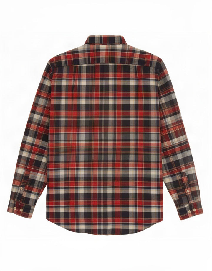 Camicia da uomo in flanella Nautica, cotone a quadri multicolore grande