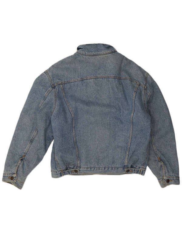 Giacca in denim Sherpa da uomo Carrera UK 38 Poliestere blu medio