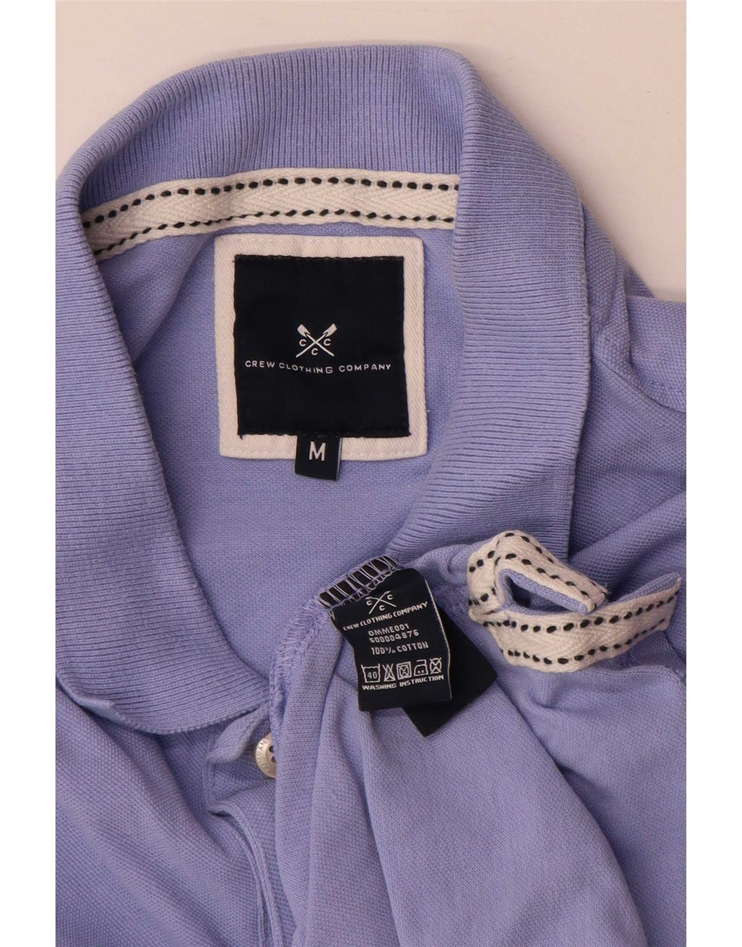Crew Clothing Polo da uomo in cotone viola medio