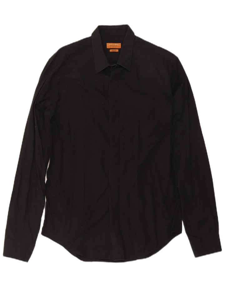 Camicia slim fit da uomo Zara nera media