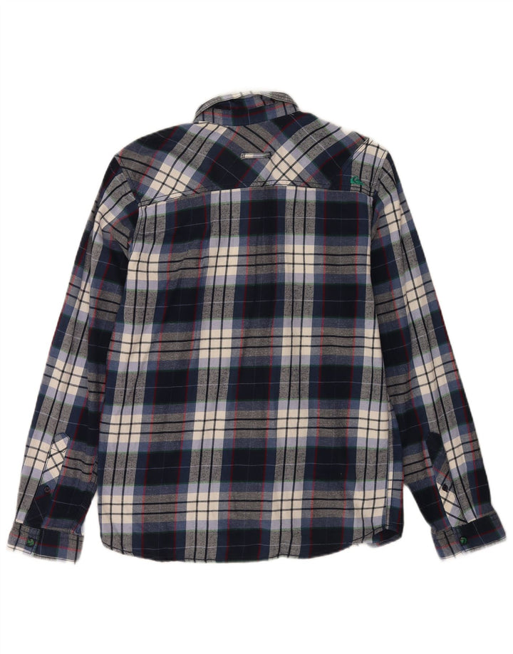 Camicia Quiksilver da ragazzo in flanella 15-16 anni a quadri blu navy