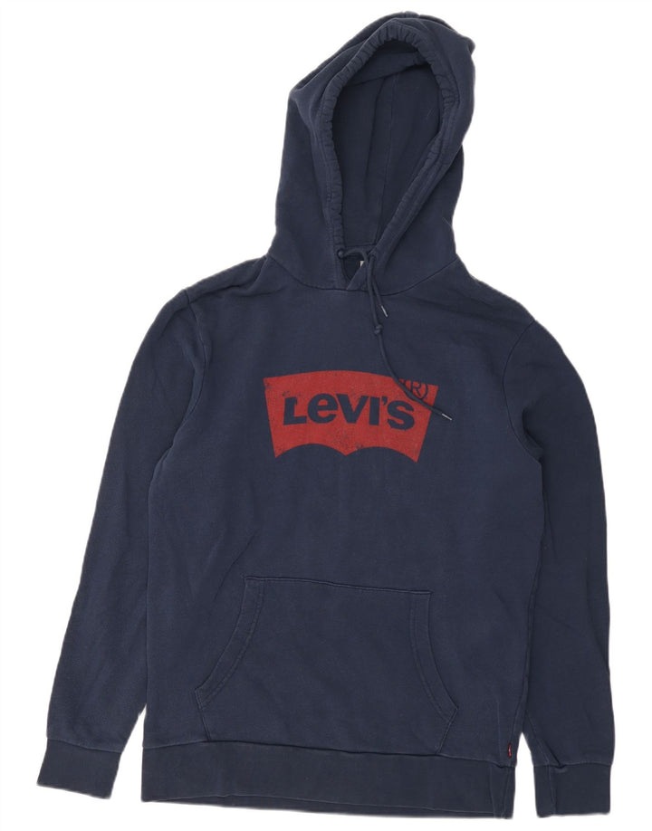 Maglione con cappuccio grafico standard da uomo Levi's piccolo in cotone blu navy