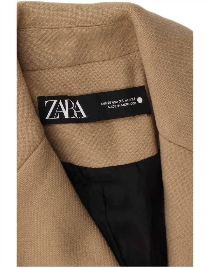 Cappotto Zara Donna UK 6 XS Beige