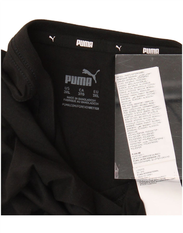 Maglietta da uomo PUMA Top 3XL in cotone nero