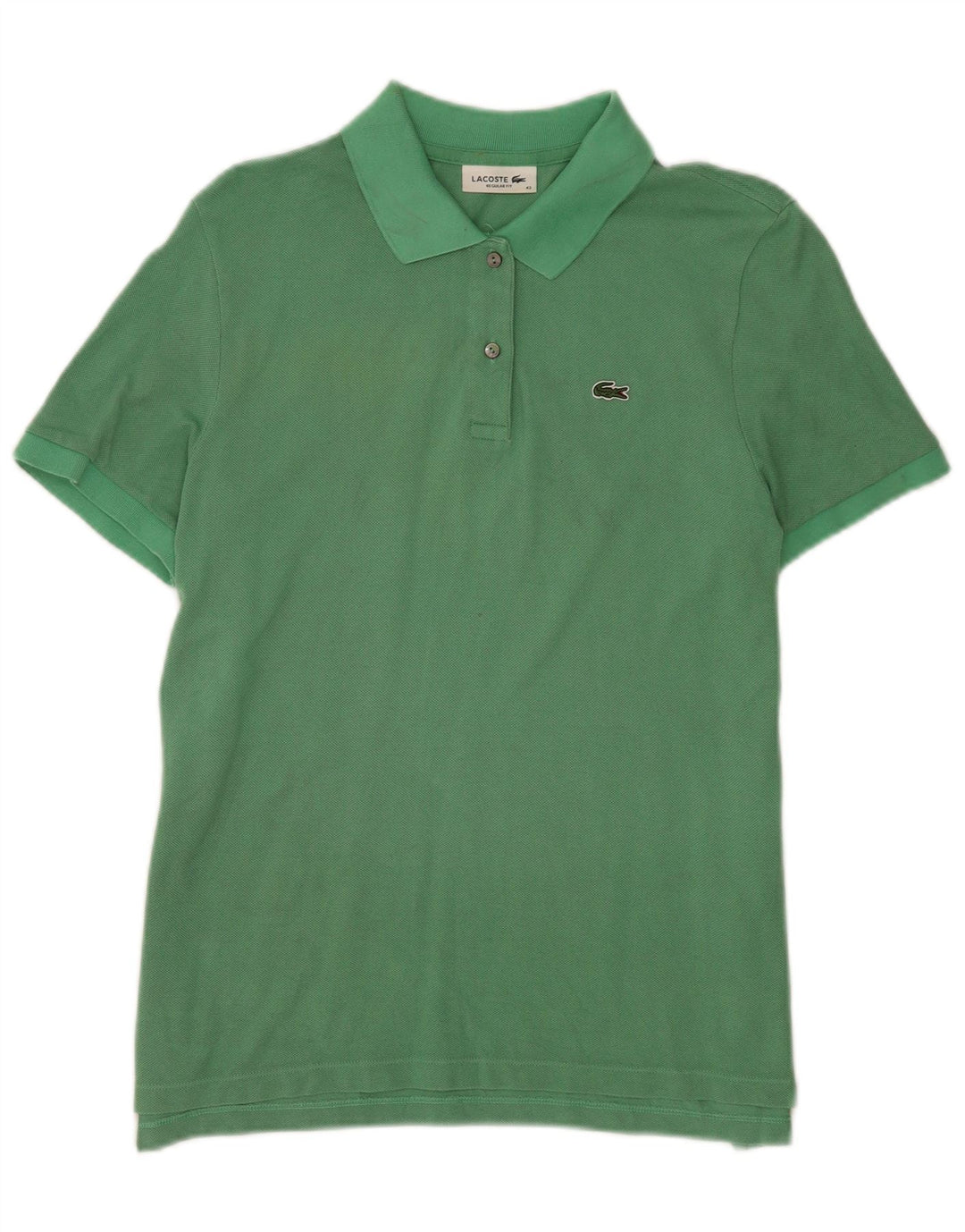 Polo da donna Lacoste taglia 42 grande in cotone verde