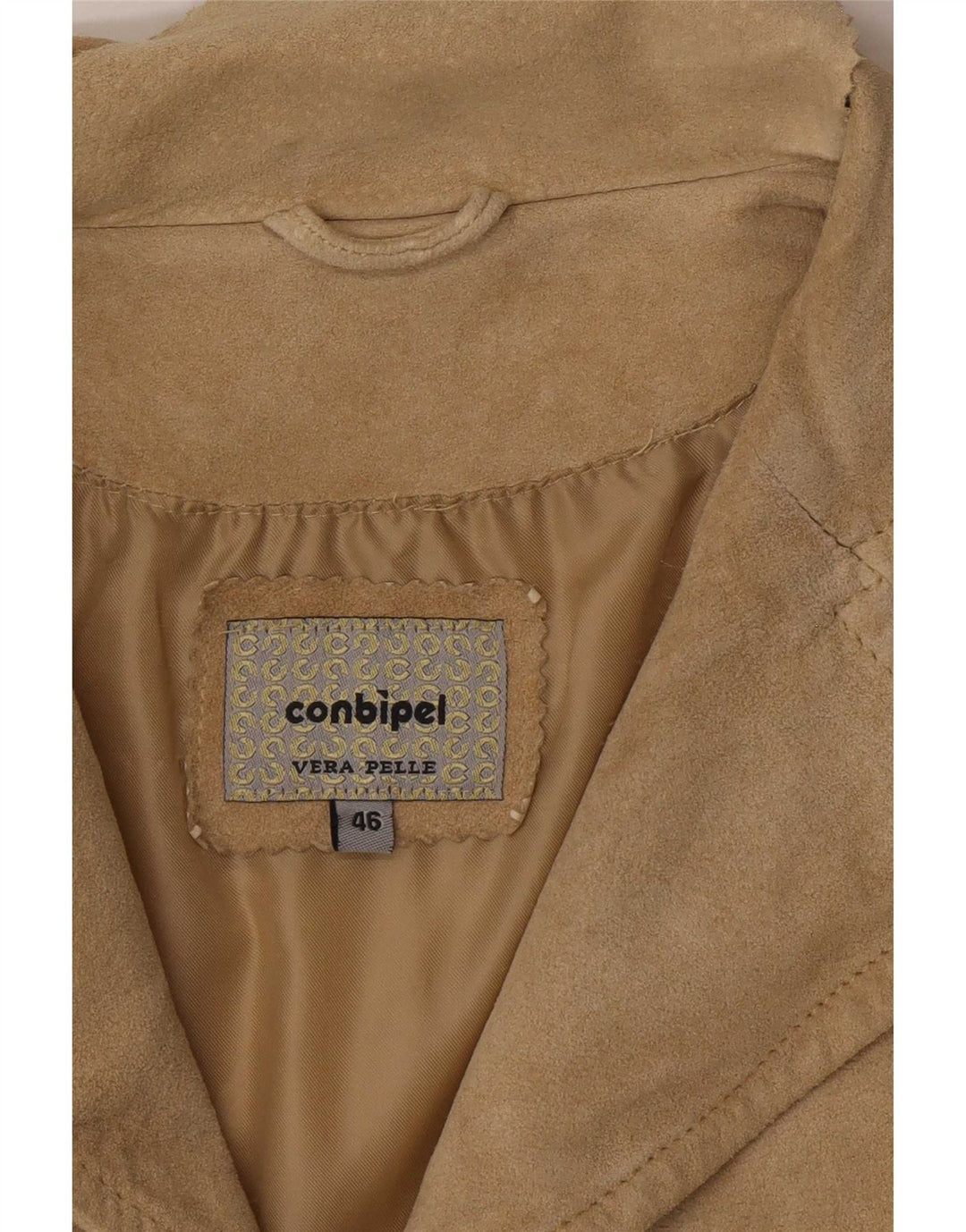 Soprabito Donna Scamosciato Conbipel IT 46 Large Pelle Kaki