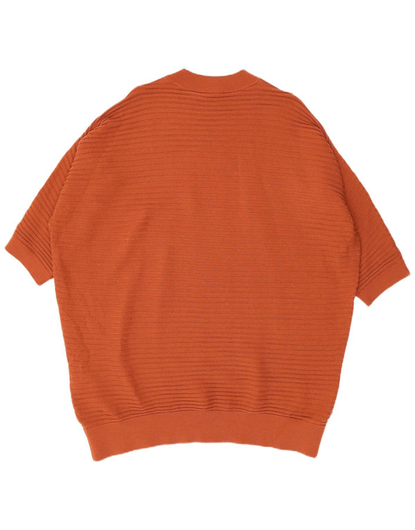 Abito maglione oversize da donna con maniche a 3/4 Cos UK 16 Lana arancione grande