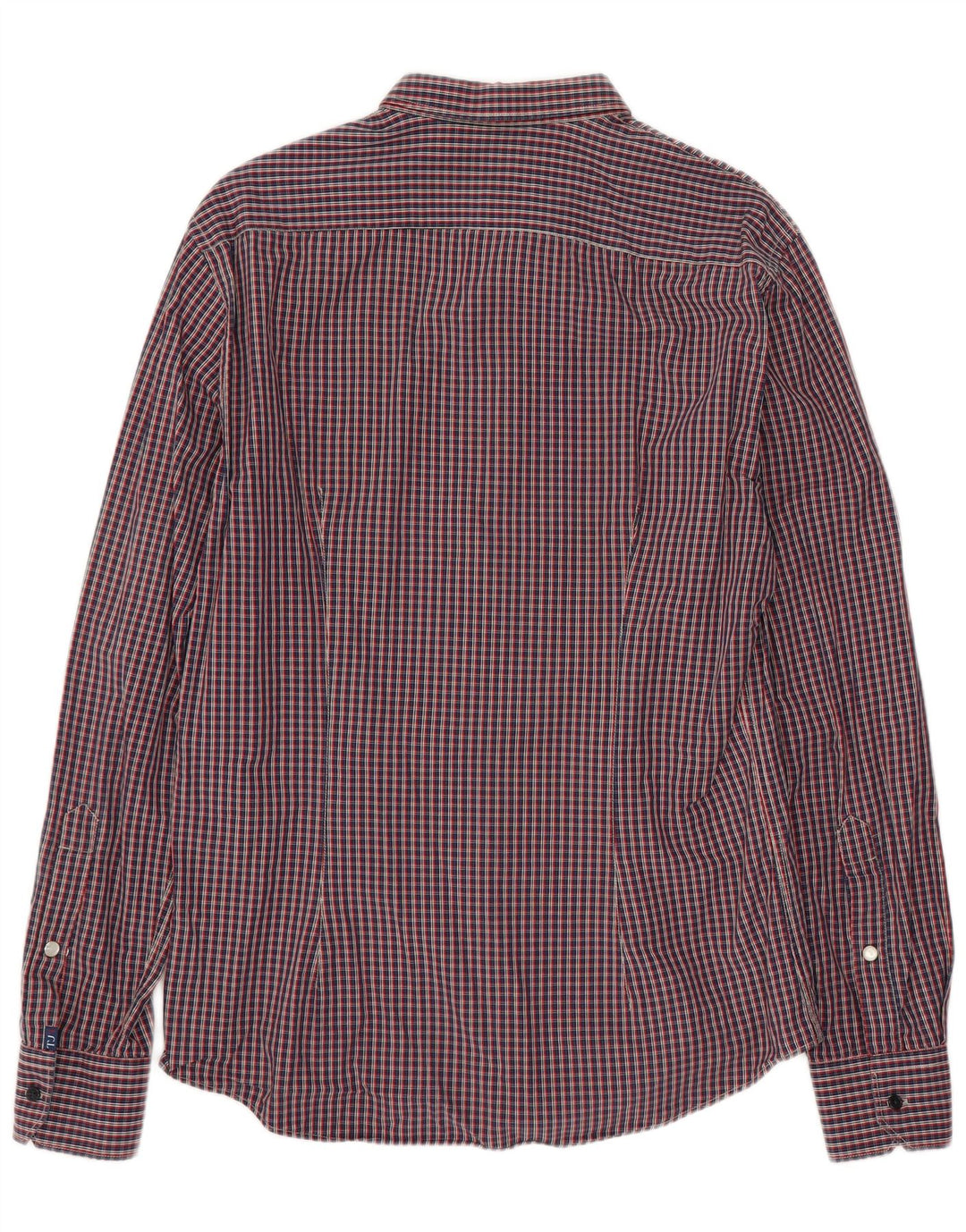 Camicia Trussardi Jeans Uomo in Flanella Check Rosso Medio