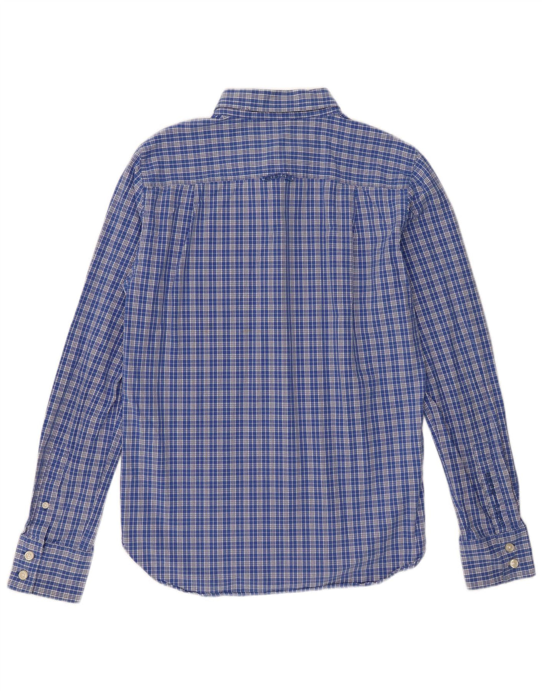 Camicia da uomo Superdry in cotone a quadri blu medio