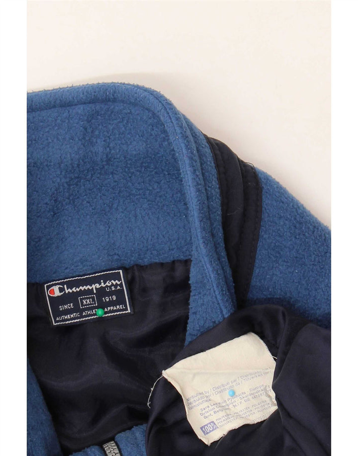 Giacca in pile da uomo Champion UK 44 2XL Poliestere blu