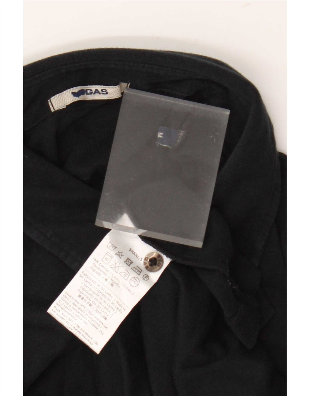 Polo da donna Gas UK 12 media cotone nero
