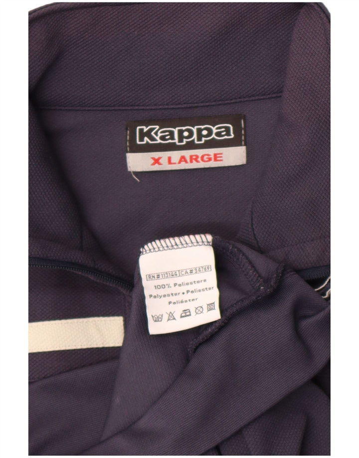 Giacca da tuta da uomo Kappa XL blu navy in poliestere