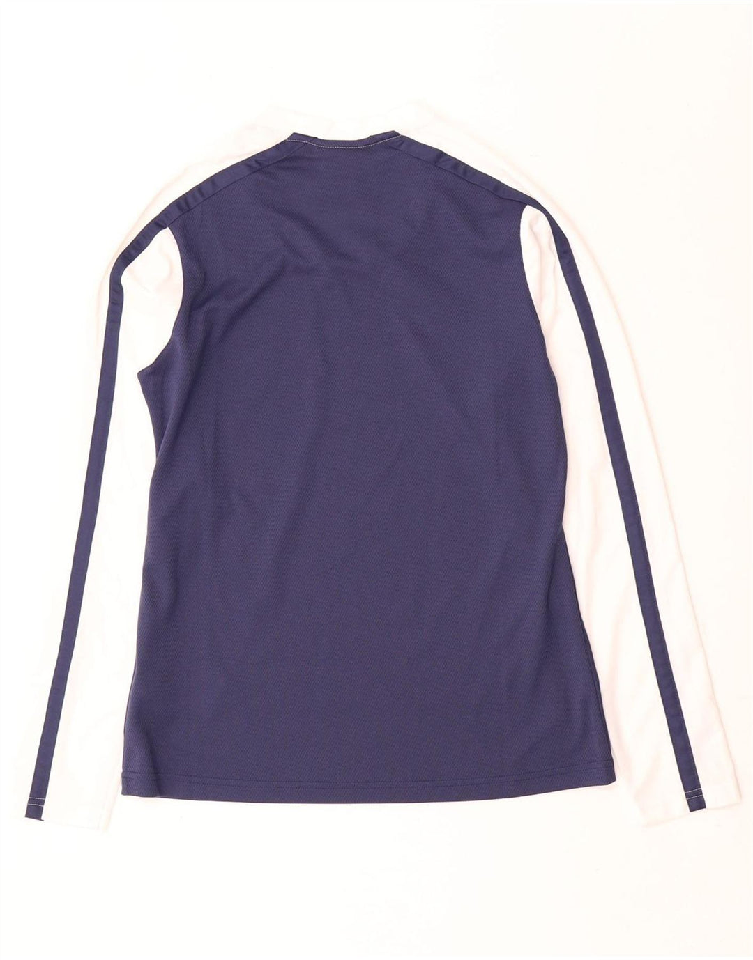 Maglia Nike Dri Fit da uomo a maniche lunghe, poliestere color block medio blu navy
