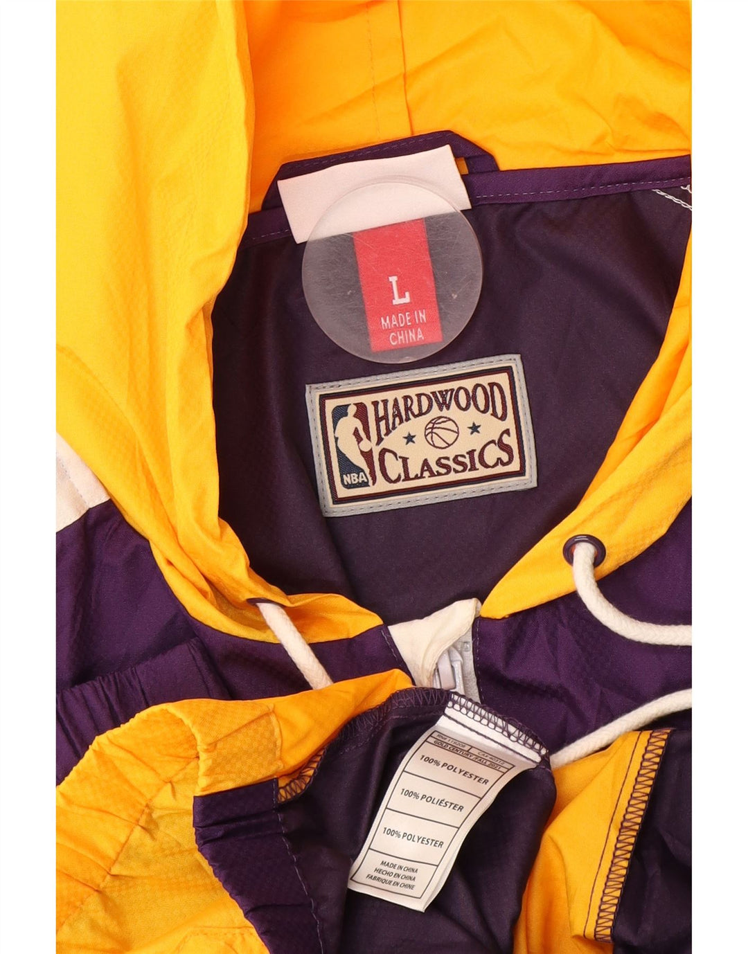 Giacca antipioggia grafica da uomo Mitchell & Ness UK 40 Large Purple Colourblock