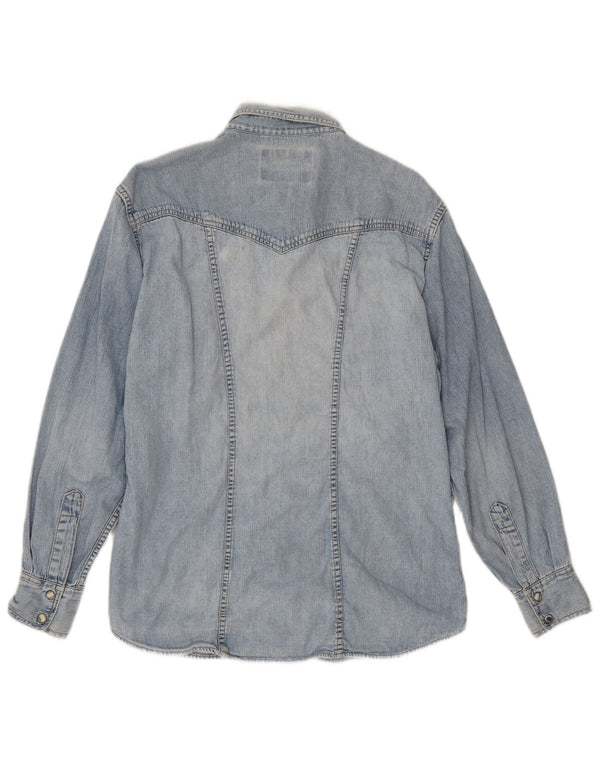 Camicia di jeans da donna Wrangler UK 14 grande blu
