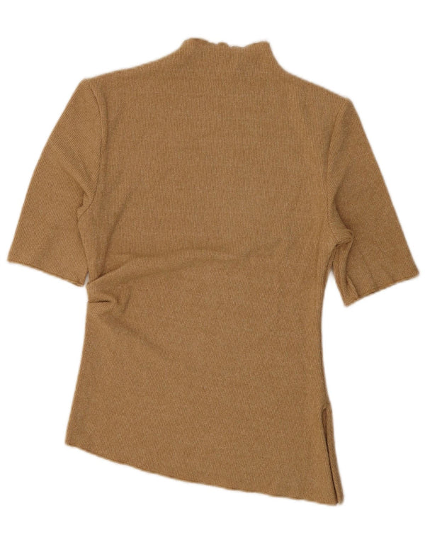 Top camicetta da donna Marks & Spencer UK 12 Acrilico marrone medio