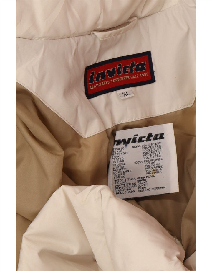 Giacca imbottita da donna Invicta UK 18 XL poliestere bianco sporco