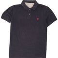 Polo da uomo Timberland grande in cotone blu navy
