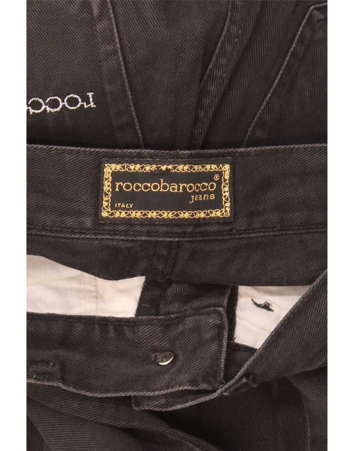 Jeans affusolati da donna Roccobarocco W27 L31 cotone nero