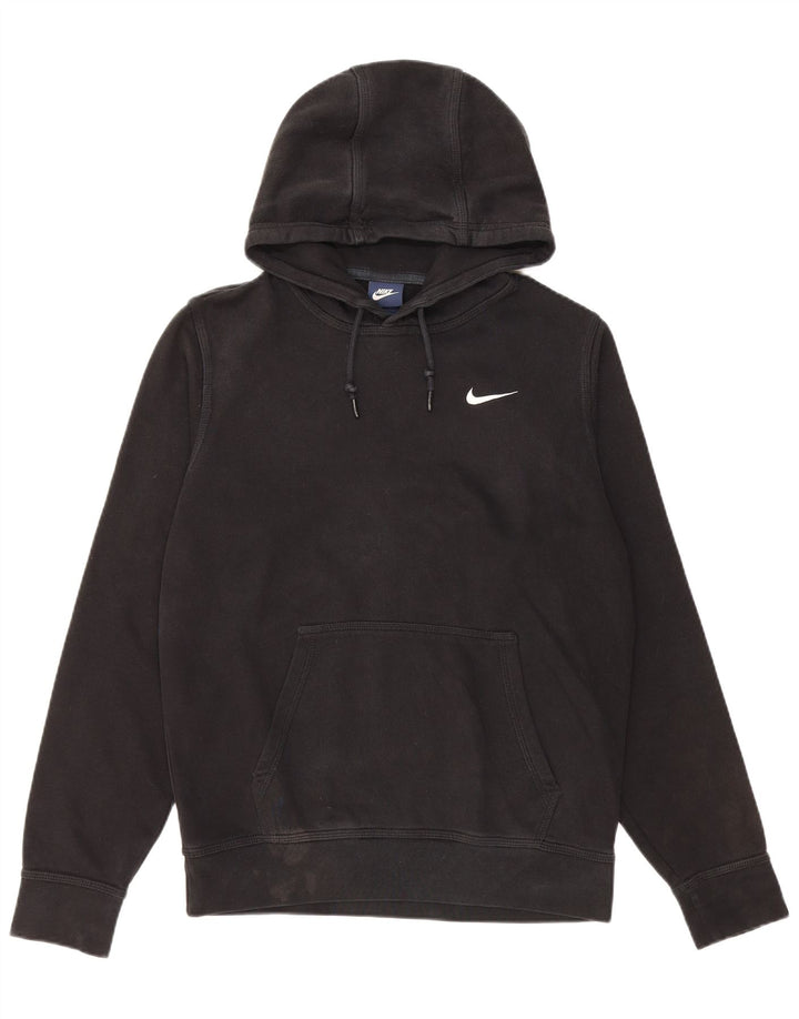 Felpa con cappuccio da uomo Nike Small in cotone nero
