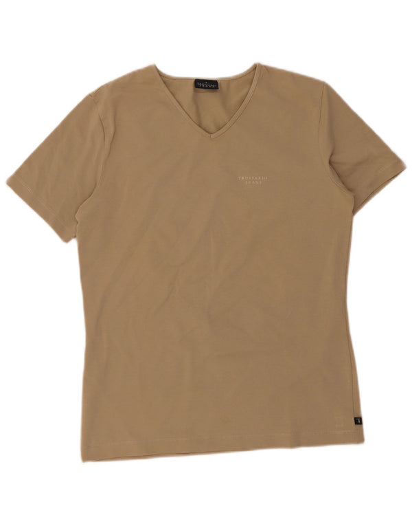 T-shirt Donna Trussardi Top UK 14 Large Beige