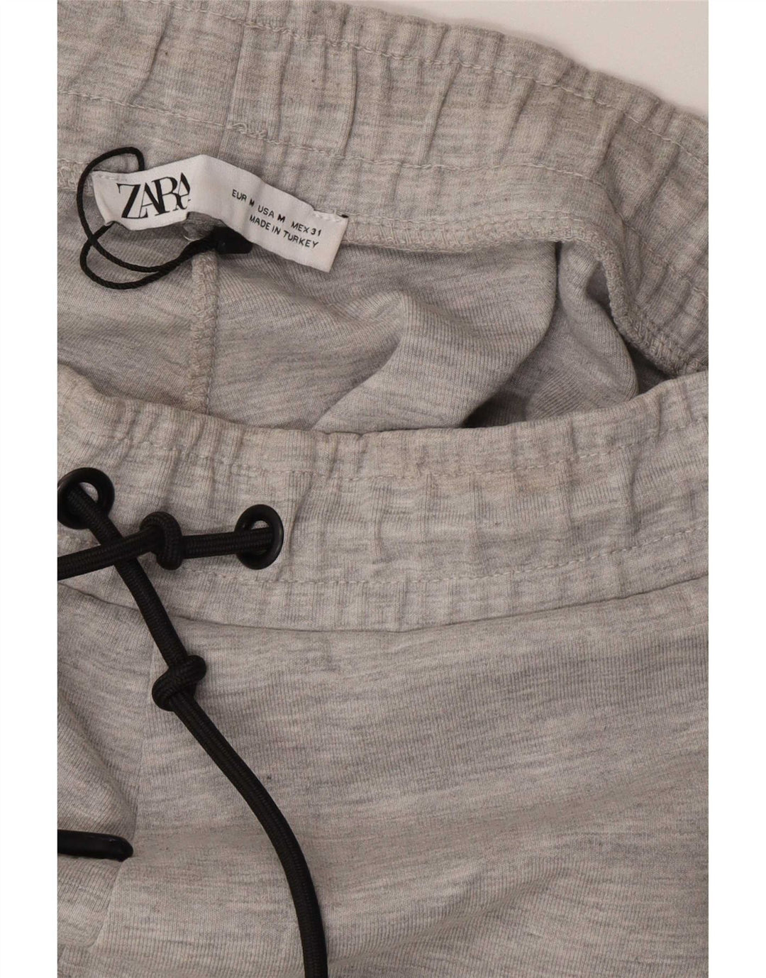 Pantaloncini sportivi da uomo Zara in poliestere chiazzato grigio medio
