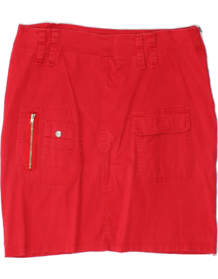VINTAGE Womens Straight Skirt W34 Large Red Vintage Vintage and Second-Hand Vintage from Messina Hembry 